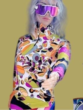 Emilio Pucci Multicolor Abstract Print Long-Sleeve Top